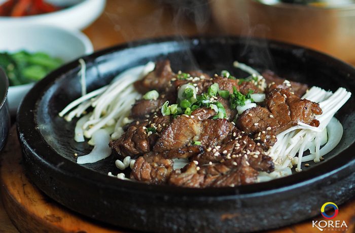 Gyodong Seok galbi เนื้อวัวกระทะร้อน แห่งจอนจู
