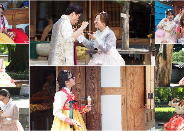 เที่ยวจอนจู สวมชุดฮันบก เดิมชมเมืองโบราณ