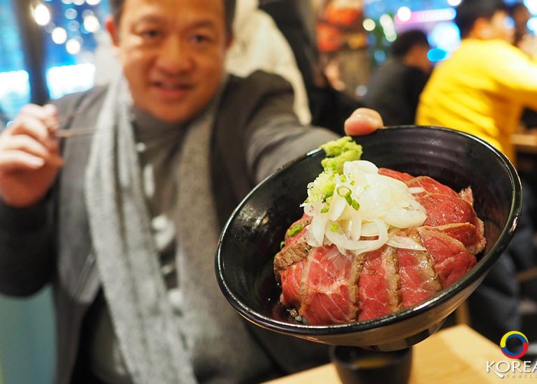 ข้าวเนื้อย่างเกาหลี Hongdae Gaemi ที่ห้ามพลาด