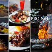 ควงกระบองไฟ เกาะเสม็ด Breeze BBQ Night
